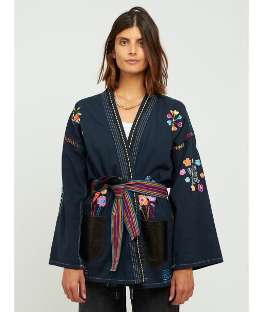 KIMONO BON VOYAGE NAVY en linge