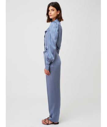 PANTALON EN SATIN DE SOIE DIAMANTÉ Faites des économies