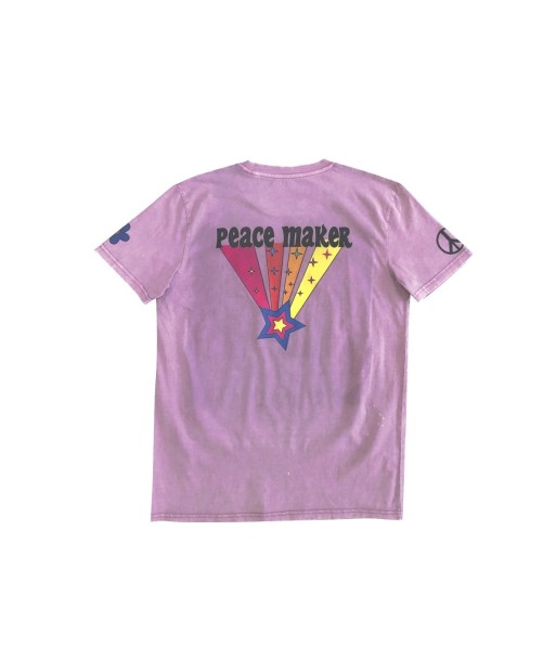 TEE SHIRT PEACE MAKER LILA en ligne des produits 