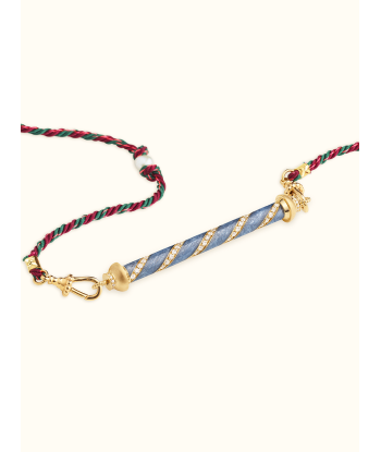 COLLIER CANDY CANE BLEU chez Cornerstreet bien 