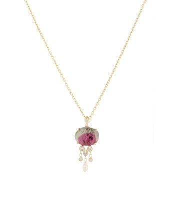 COLLIER JELLYFISH TOURMALINE ET DIAMANTS de France