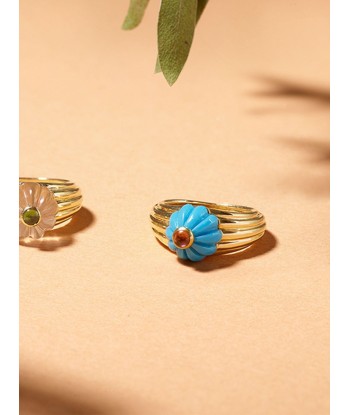 BAGUE GELATO TURQUOISE ET TOURMALINE acheter en ligne