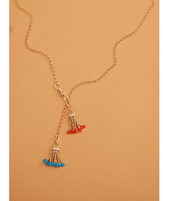 COLLIER JASERON & POLPO TURQUOISE ET CORAIL est présent 