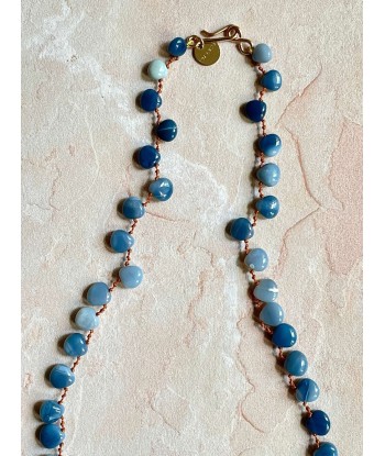 COLLIER BERRYBLUE OPALE BLEUE l'évolution des habitudes 