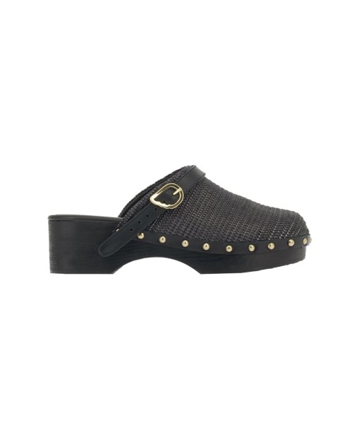 SABOT CLOG RAFFIA BLACK pas cher chine