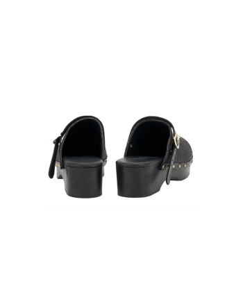 SABOT CLOG RAFFIA BLACK pas cher chine