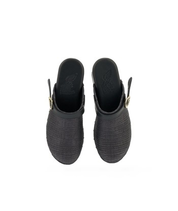 SABOT CLOG RAFFIA BLACK pas cher chine