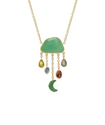 COLLIER CLOUD & RAIN CHAIN brillant des détails fins