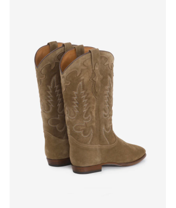 BOTTES SANTIAG MIDNIGHT EN DAIM CHESNUT de pas cher