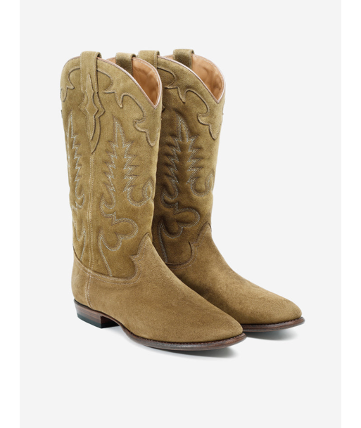 BOTTES SANTIAG MIDNIGHT EN DAIM CAMEL france