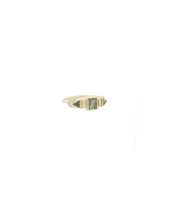 BAGUE TOTEM TOURMALINE & DIAMANTS le concept de la Pate a emporter 