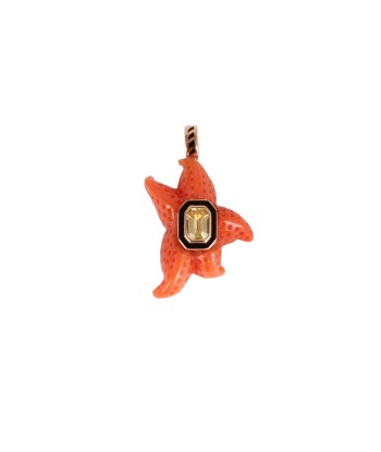 PENDENTIF ÉTOILE DE MER CORAIL d'Europe débarque