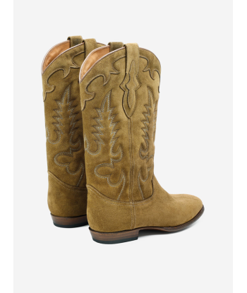 BOTTES SANTIAG MIDNIGHT EN DAIM CAMEL france