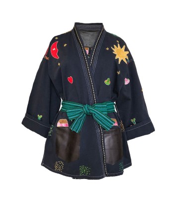 KIMONO MEXICAIN NAVY de votre