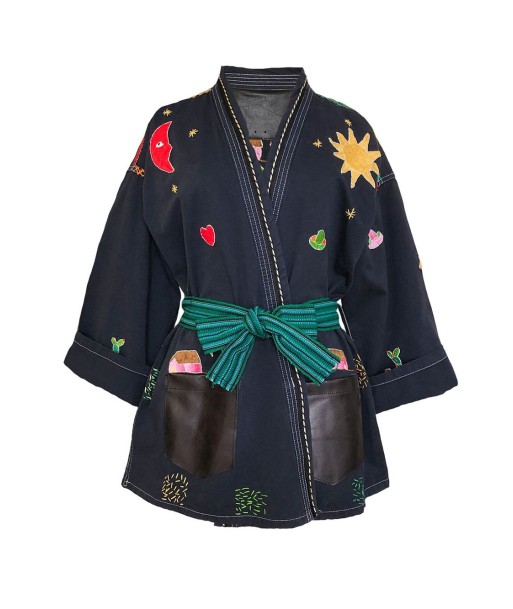 KIMONO MEXICAIN NAVY de votre