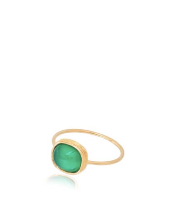 BAGUE OR ET ONYX VERT online