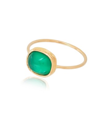 BAGUE OR ET ONYX VERT online