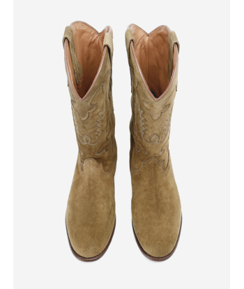 BOTTES SANTIAG MIDNIGHT EN DAIM CAMEL france