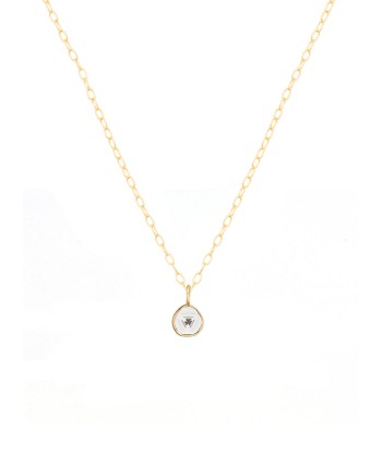 COLLIER TRANCHE DIAMANT pas cher 