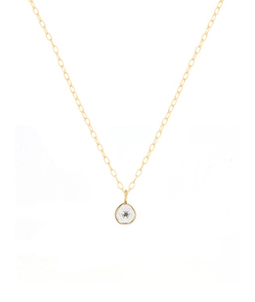 COLLIER TRANCHE DIAMANT pas cher 