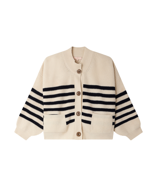 CARDIGAN ROY RAYURES NAVY WHITE Comment ça marche