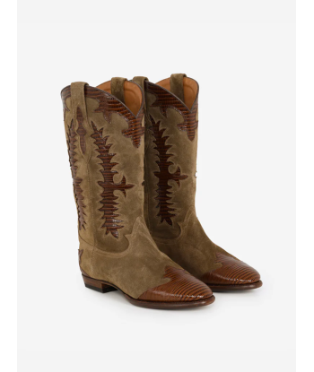 BOTTES SANTIAG MIDNIGHT LORD CHESTNUT BROWN en linge