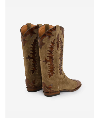 BOTTES SANTIAG MIDNIGHT LORD CHESTNUT BROWN en linge