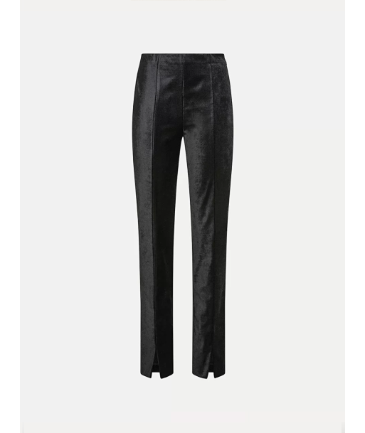 PANTALON VELOURS TAILLE HAUTE NOIR Jusqu'à 80% De Réduction