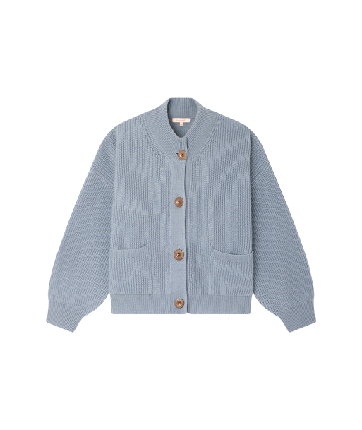 CARDIGAN ROY BLEU GRISE la livraison gratuite